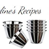 Space Home - Individual Flanero - Stainless Steel - Set of 12 - Diameter 8 cm