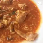 Soupy rice with chicken