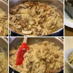 Chicken in pepitoria with mushrooms