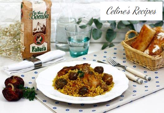 Rice with rabbit and snails