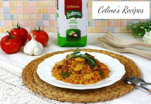 Rice with chicken and rabbit