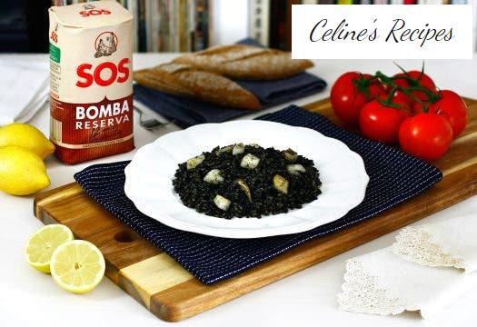 Valencian black rice