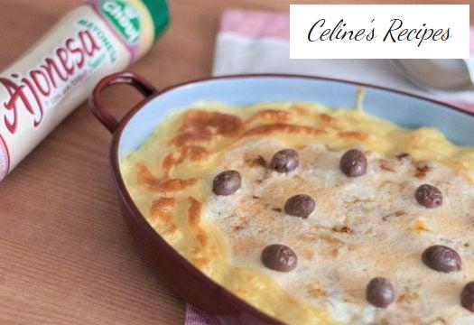 Cod gratin with mayonnaise