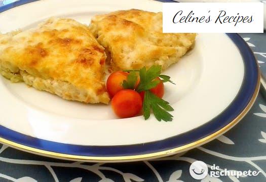 Cod or spiritual bacalhau. Portuguese recipe