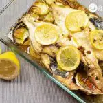 Baked bream with potatoes