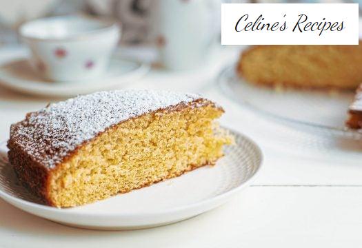 Easy and homemade yogurt sponge cake