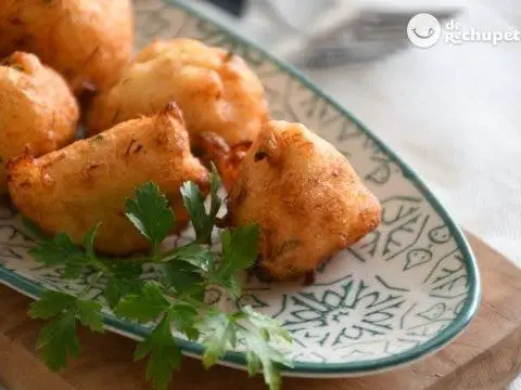Cod and potato fritters