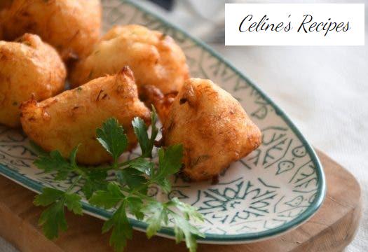 Cod and potato fritters