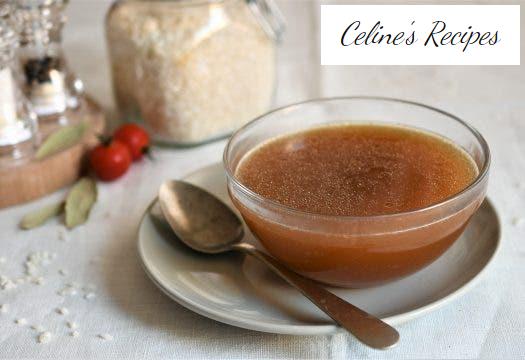 How to make meat broth or dark background