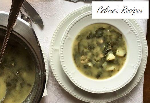 Galician soup. Galician traditional recipe