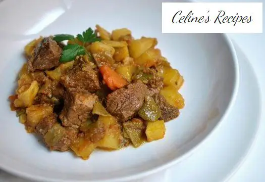 Stewed meat with potatoes