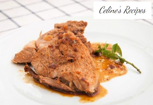 Lamb with mustard and mint