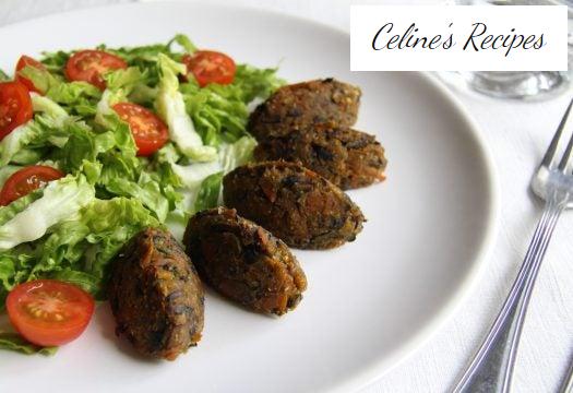 Baked vegetable croquettes