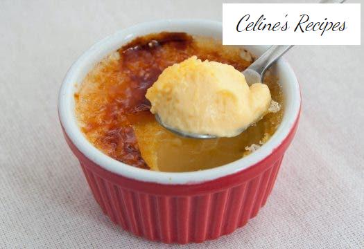 Crême brûlée. French traditional recipe