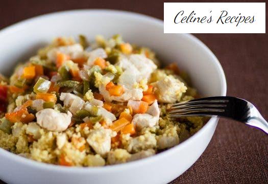 Couscous with chicken curry