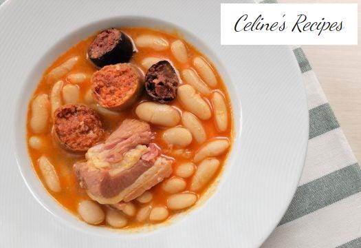 Fabada or Fabes. Asturian traditional recipe