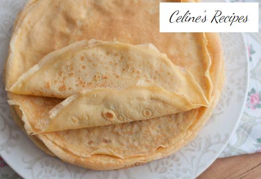 Milk pancakes. Galician traditional dessert