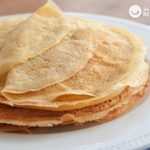 Milk pancakes. Galician traditional dessert