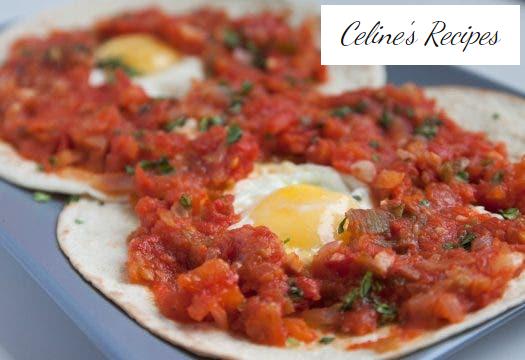 Huevos rancheros. Mexican recipe