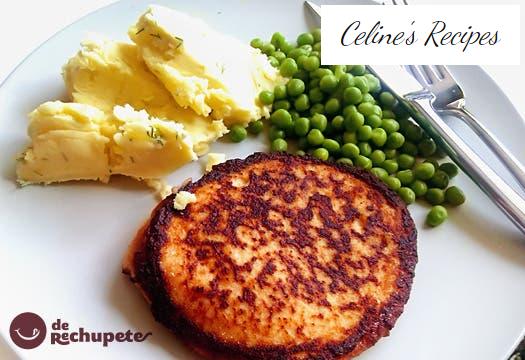 Salmon Burger or Laxwallenbergare. Swedish traditional recipe