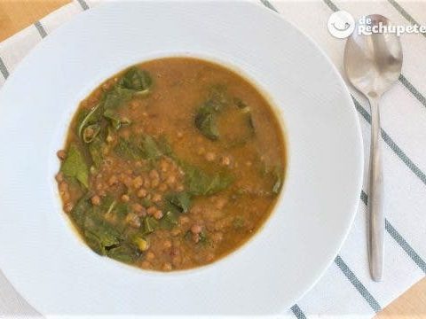 Lentils with chard