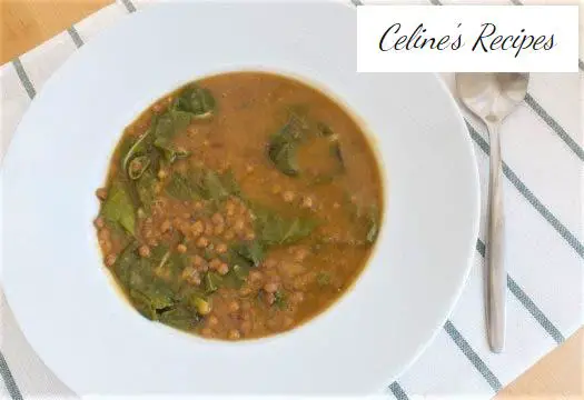 Lentils with chard
