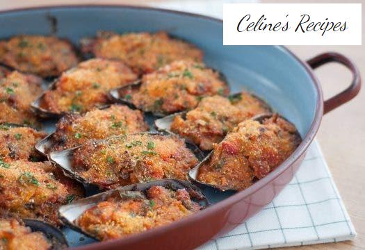 Mussels au gratin a la panadeira