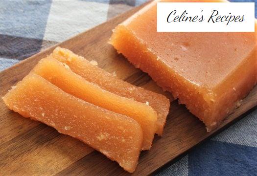 Homemade quince and apple candy