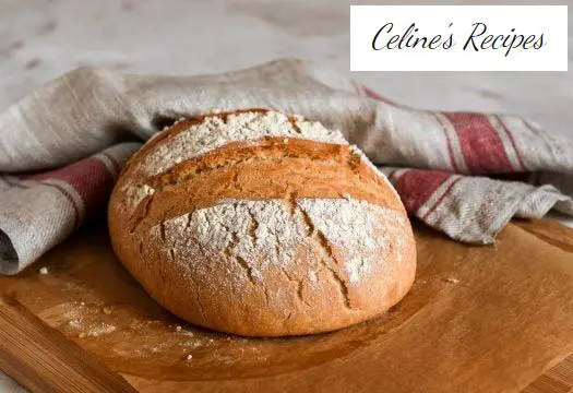Quick and easy bread without leaves with common flour