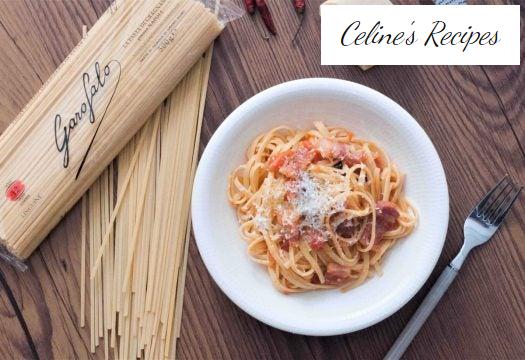 Pasta with Amatriciana sauce (Spaghetti alla Amatriciana)