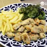 Zorza or hash with potatoes. Galician recipe