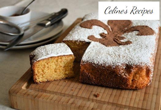 Orange sponge cake. Schiacciata alla Fiorentina