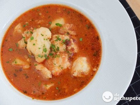 Suquet or monkfish stew