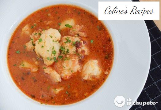 Suquet or monkfish stew