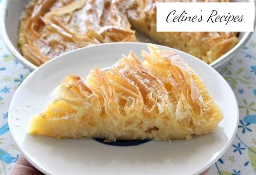 Flower cake. Ruffled milk Pie