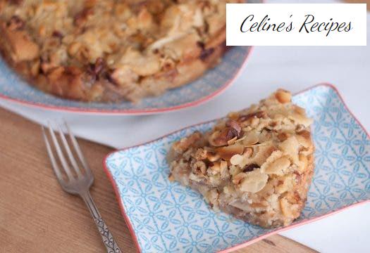 Swedish apple and dried fruit tart