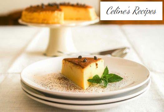 Japanese cheesecake with chocolate