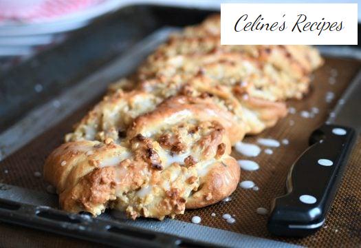 Hazelnut sweet bread. Christmas braid
