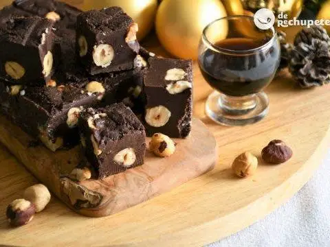 Chocolate and hazelnut nougat