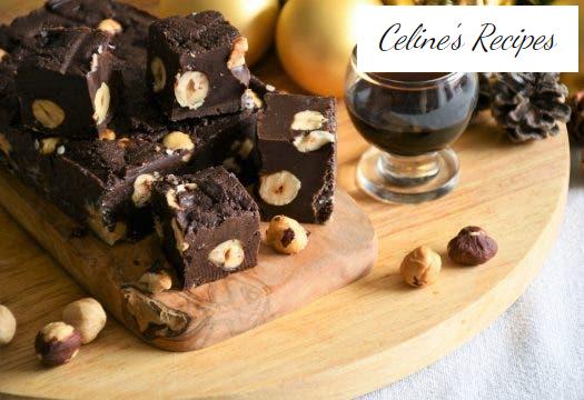 Chocolate and hazelnut nougat