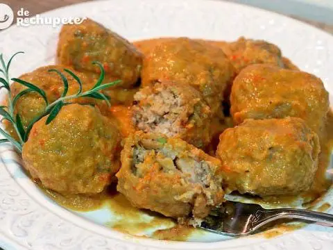 Mackerel meatballs with tomato. Moroccan recipe