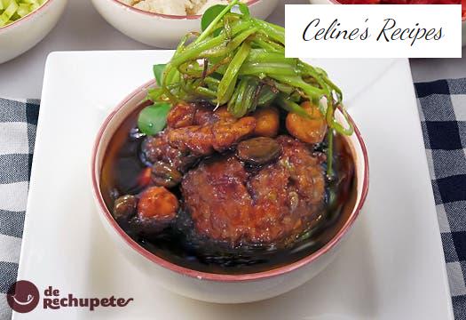Cheese dumplings, dried fruit and green bean noodles