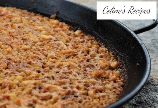 Rice with cuttlefish and prawns