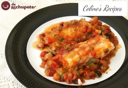 Cod with vegetable ratatouille