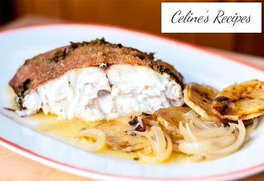 Baked bream with potatoes