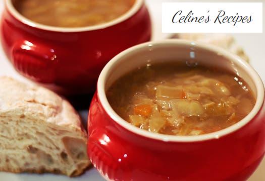 Galician white broth with cabbage