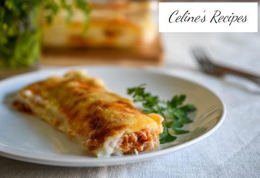 Cannelloni stuffed with Bolognese