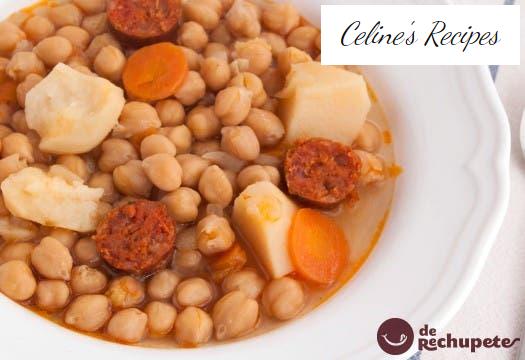 Chickpea casserole with chorizo