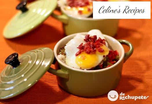 Rice with quail eggs