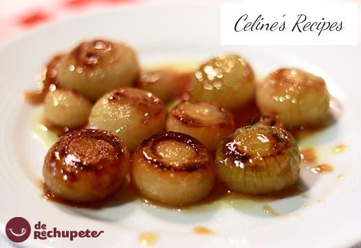 Glazed French onions. How to glaze vegetables